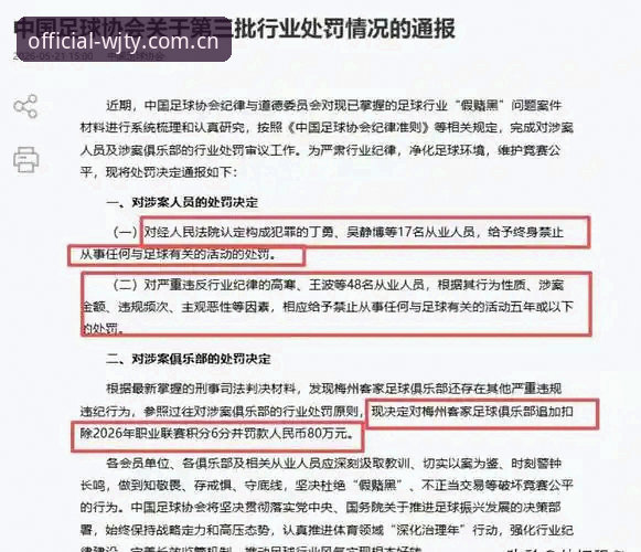 维基体育怎么登录 中国足协第三批禁足名单详解:65人受罚,足坛反腐再掀波澜